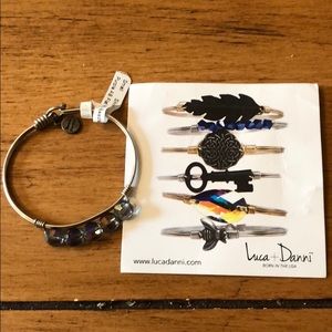 New Luca +Danni purple beaded bracelet